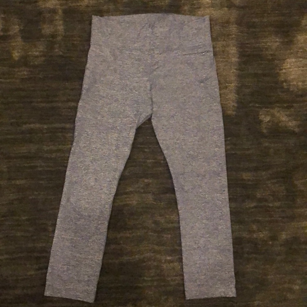 Lorna Jane size small denim blue crop legging